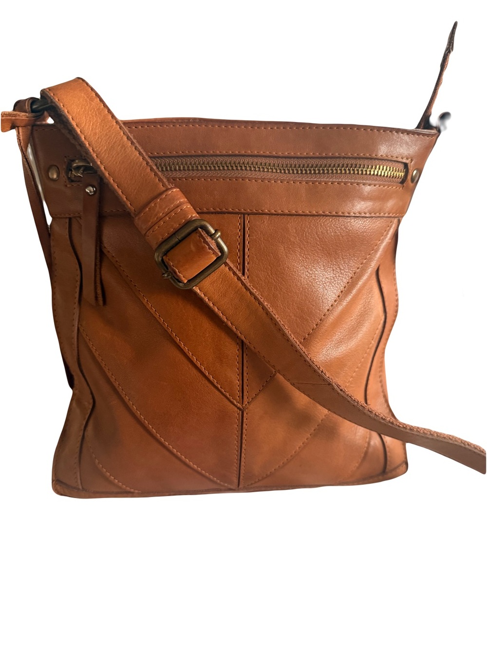 Lucky Brand vintage Y2K crossbody brown handbag shoulder bag purse